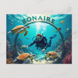 tarjeta postal de vacaciones en bonaire