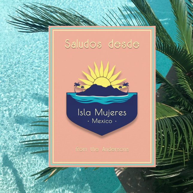 Tarjeta postal de vacaciones en Isla Mujeres Méxic (Subido por el creador)