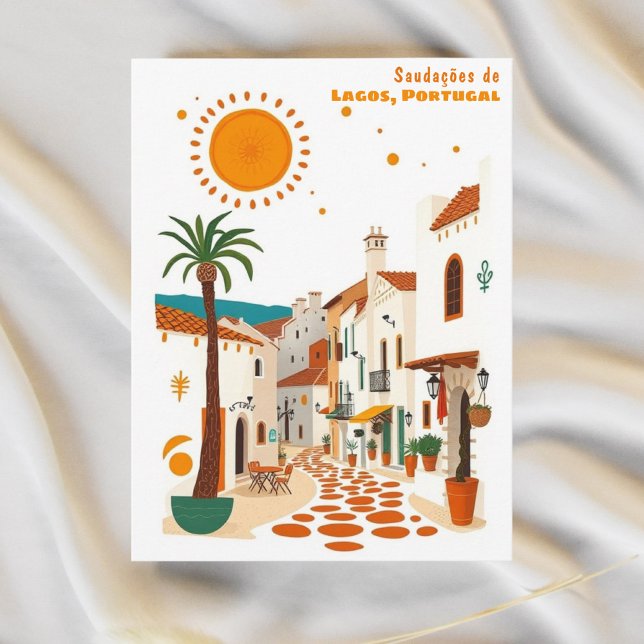 Tarjeta postal de vacaciones en Lagos Algarve Port (Subido por el creador)
