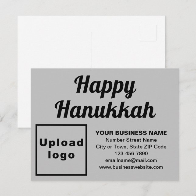 Tarjeta postal de vacaciones Gris de Hanukkah Busi (Anverso / Reverso)