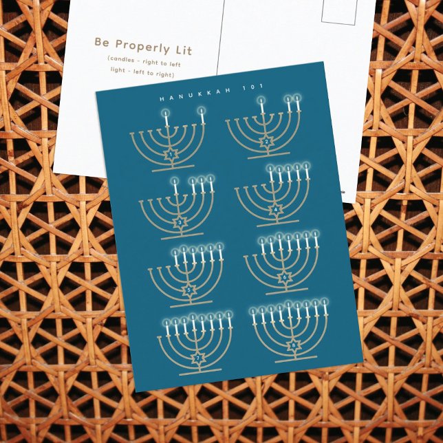 Tarjeta postal de vacaciones Hanukkah 101 (Subido por el creador)