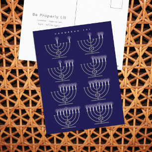 Tarjeta postal de vacaciones Hanukkah 101