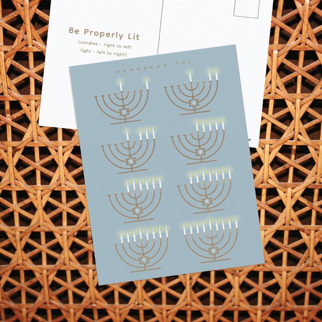 Tarjeta postal de vacaciones Hanukkah 101 (Subido por el creador)