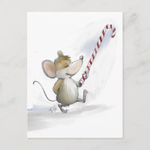 Tarjeta postal de vacaciones Moe del ratón de merr