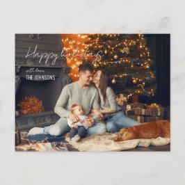 Tarjeta postal de vacaciones para navidades