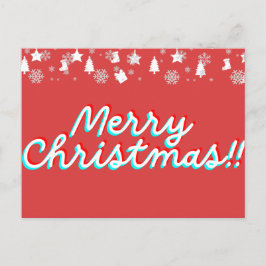 Tarjeta postal de vacaciones para navidades