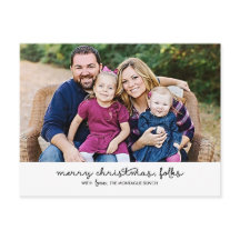 Tarjeta postal de vacaciones para Navidades con gu