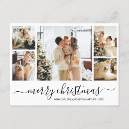 Tarjeta postal de vacaciones para Navidades de cla