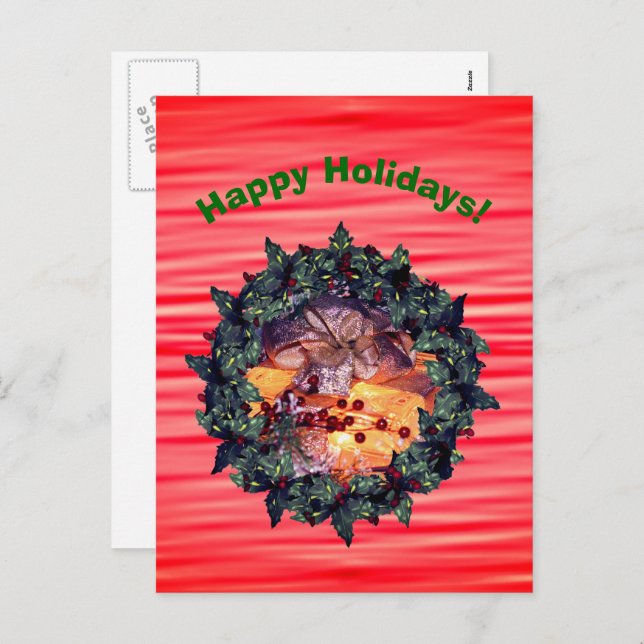 Tarjeta postal de vacaciones para Navidades de gui (Anverso / Reverso)