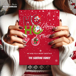 Tarjeta postal de vacaciones para Navidades de HO 