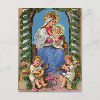 Tarjeta postal de vacaciones para Navidades de Mad