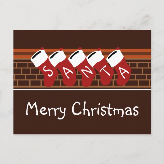 Tarjeta postal de vacaciones para Navidades de San (Anverso)