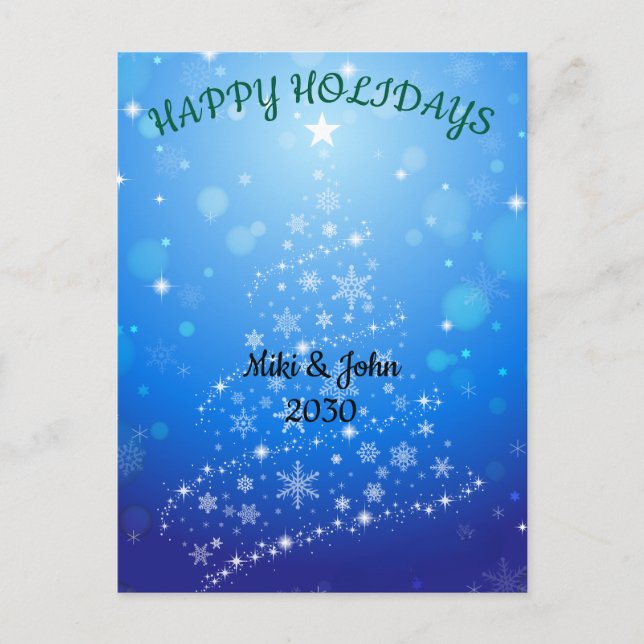 Tarjeta postal de vacaciones para personalizados N (Anverso)