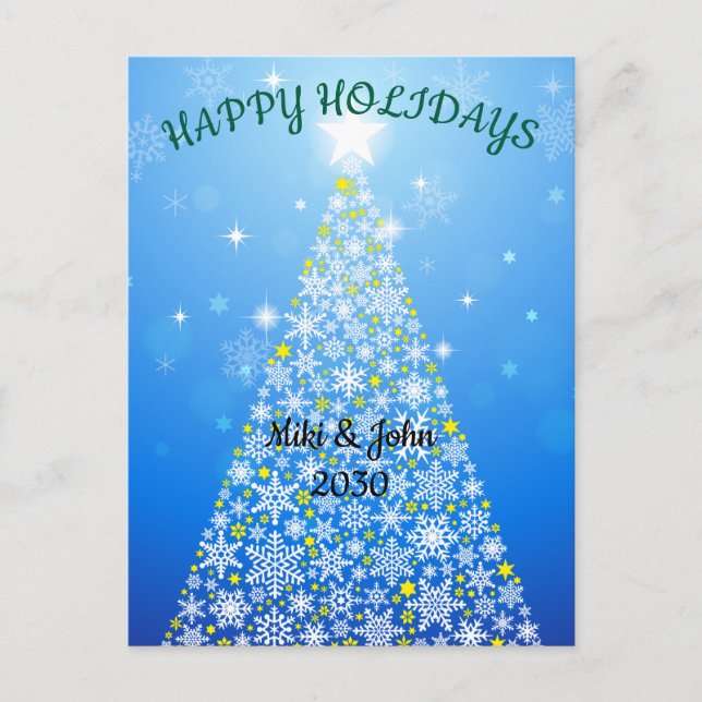 Tarjeta postal de vacaciones para personalizados N (Anverso)