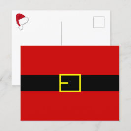 Tarjeta postal de vacaciones Santa