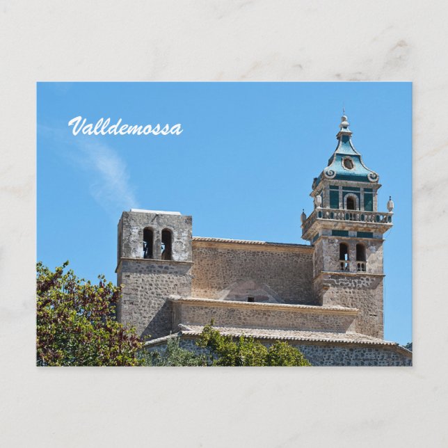 Tarjeta postal de Valldemossa (Anverso)