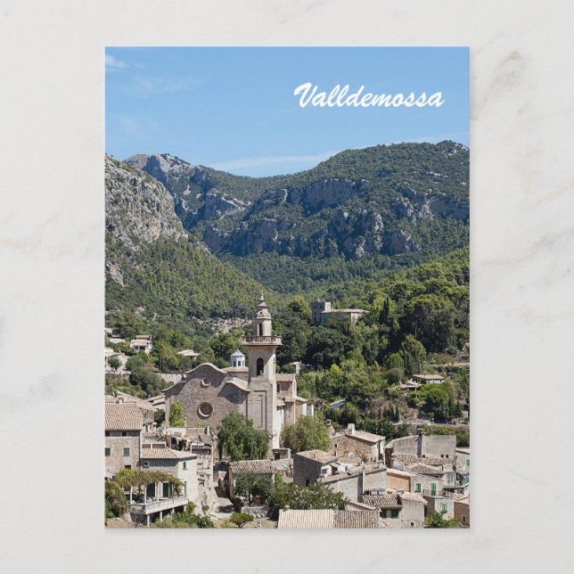 Tarjeta postal de Valldemossa (Anverso)