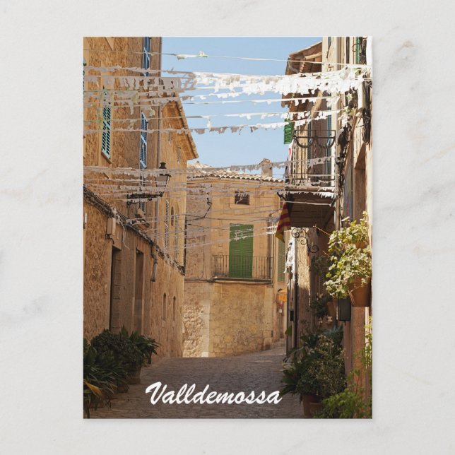 Tarjeta postal de Valldemossa (Anverso)
