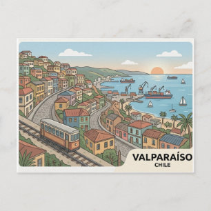 Tarjeta postal de Valparaíso