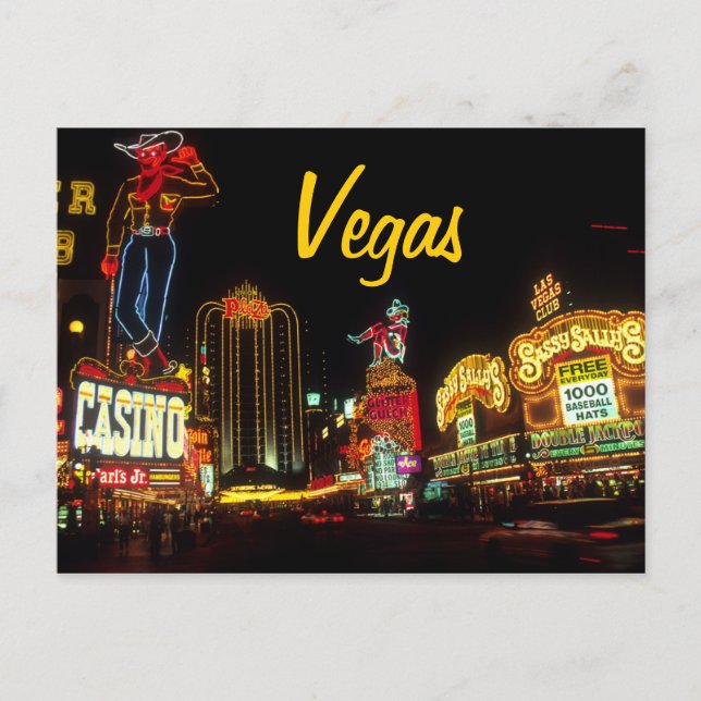Tarjeta postal de Vegas (Anverso)
