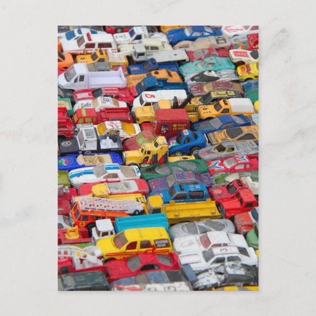 Tarjeta postal de vehículos de juguete (Anverso)