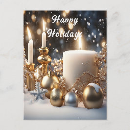 Tarjeta postal de velas de vacaciones