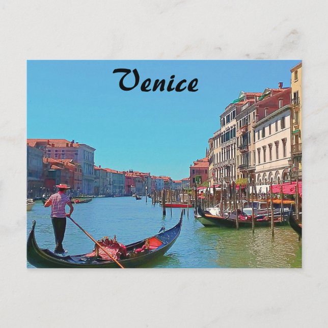 Tarjeta postal de Venecia (Anverso)