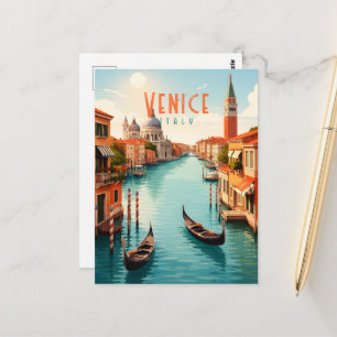 Tarjeta postal de Venecia Italia