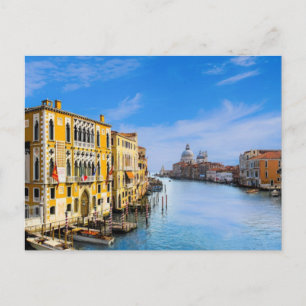 Tarjeta postal de Venecia Italia Canal