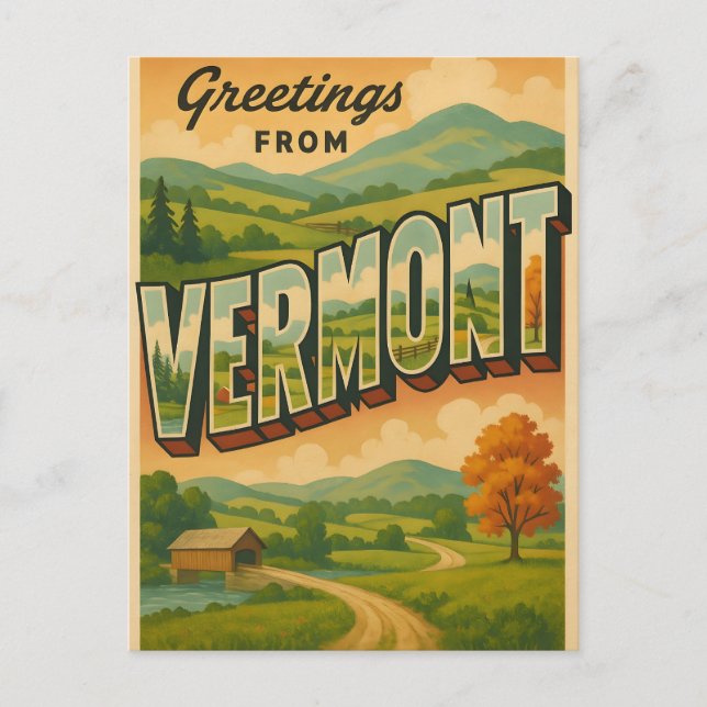 Tarjeta postal de Vermont (Anverso)