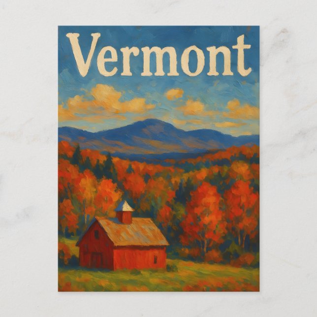 Tarjeta postal de Vermont (Anverso)