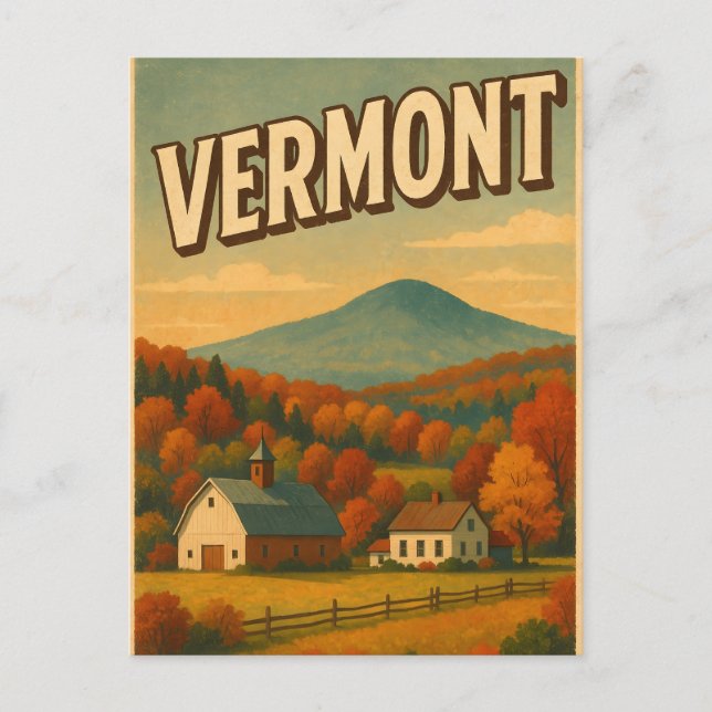 Tarjeta postal de Vermont (Anverso)
