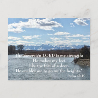 Tarjeta postal de versículo bíblico Salmo 46:10