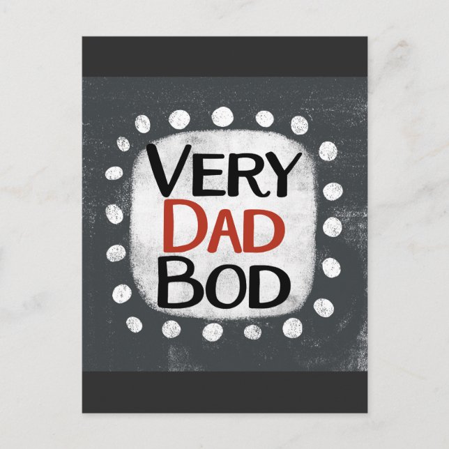 Tarjeta postal de Very Dad Bod (Anverso)