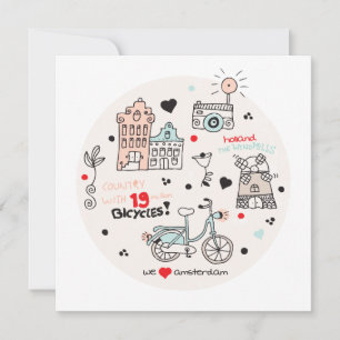 tarjeta postal de viaje a Amsterdam Holanda