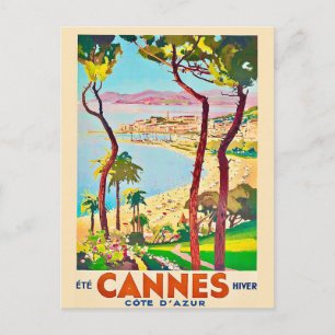 Tarjeta postal de viaje a Cannes Francia