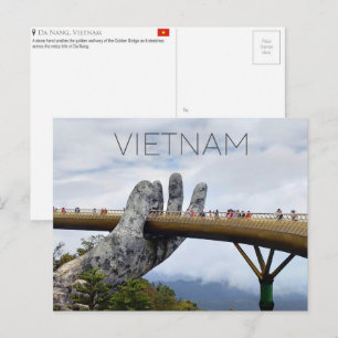 Tarjeta postal de viaje a Da Nang, Vietnam