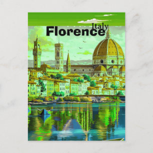 Tarjeta postal de viaje a Florencia Italia, Arte d
