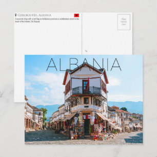 Tarjeta postal de viaje a Gjirokastër, Albania