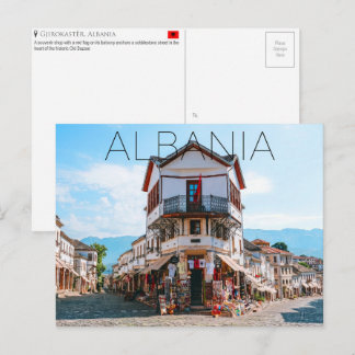 Tarjeta postal de viaje a Gjirokastër, Albania