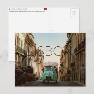 Tarjeta postal de viaje a Lisboa, Portugal