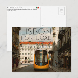 Tarjeta postal de viaje a Lisboa, Portugal