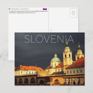 Tarjeta postal de viaje a Ljubljana, Eslovenia