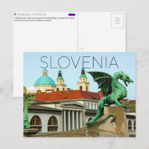 Tarjeta postal de viaje a Ljubljana, Eslovenia