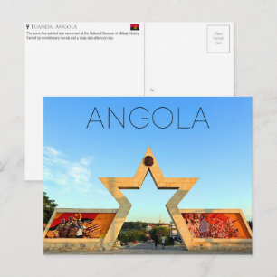 Tarjeta postal de viaje a Luanda, Angola