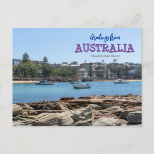 Tarjeta postal de viaje a MacMasters Beach Austral