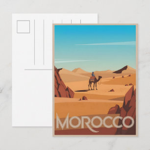 Tarjeta postal de viaje a Marruecos regalo de viaj