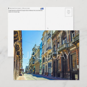 Tarjeta postal de viaje a Montevideo, Uruguay