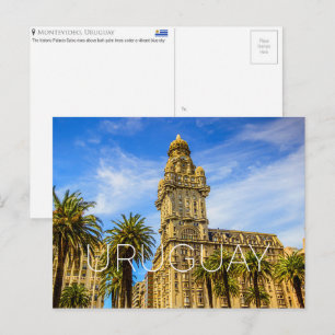 Tarjeta postal de viaje a Montevideo, Uruguay