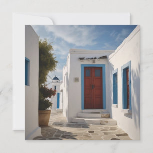 Tarjeta postal de viaje a Mykonos Grecia